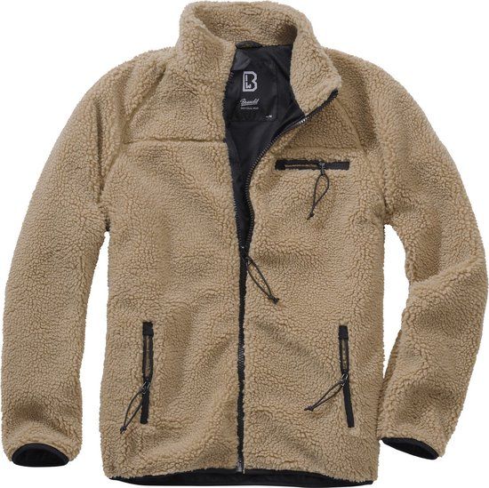 Brandit Teddy Heren Tussenseizoensjas - camel - S