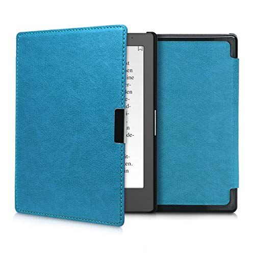 kwmobile hoes compatibel met Kobo Aura Edition 1 - Fliphoes voor e-reader in petrol - Imitatieleren cover