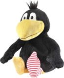 Heunec Pluche Knuffeldier Vogel Kleine Raaf/Kraai - Zwart - 25 cm