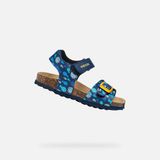 GEOX Sandaal Chalki Peuterjongens - Marineblauw/Geel - Maat 22