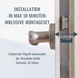 PEAM Smart Handle Vingerafdruk Elektronisch Deurslot Zwart