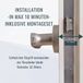 PEAM Smart Handle Vingerafdruk Elektronisch Deurslot Zwart