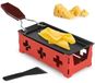 Merkloos Kaassmelter raclette grill - Kaassmeltpan met antiaanbaklaag - Siliconen spatel - Rood