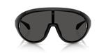 Moncler Lunettes De Soleil Contrast Me8010 Unisexe Noir Masques Gris 36mm