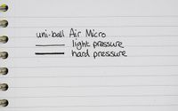 uni-ball Liquid ink ballpoint pen Uni-Ball Air Micro UBA-188-M Zwart F (Fijn) Kunststof Zwart