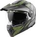 Bogotto FG-102 Safari Fiberglas Enduro Helm Zwart Grijs Groen Maat XS