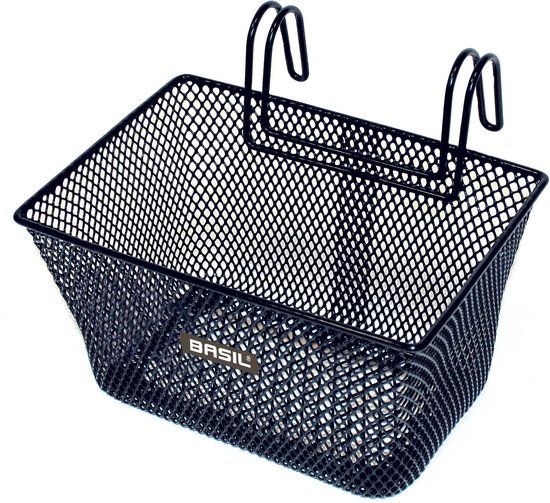 Basil Tivoli Kinderfietsmand - Zwart - Staal - 26 x 17 cm - Voor