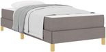 vidaXL Boxspring bed Taupe 80 x 200 cm Stof