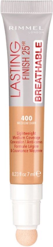Rimmel London Lasting Finish 25HR Breathable Concealer 400 Medium Dark