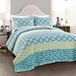 Lush Decor Bohemian Streep, Katoen, Blauw & Groen, koning