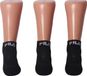 Fila Ankle Socks 3-Pack Zwart Unisex Katoen 39-42