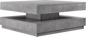 [en.casa] Salontafel Florenz met draaibaar blad betonkleurig 76x76x38 cm