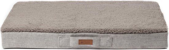 Petlando Orthopedisch ligbed Merano Stone S - Hond - stone grey - 72x50x4 cm