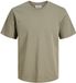 JACK & JONES T-shirt met korte mouw en ronde hals van biologisch katoen voor heren, maat XXL, effen, Vetiver 1