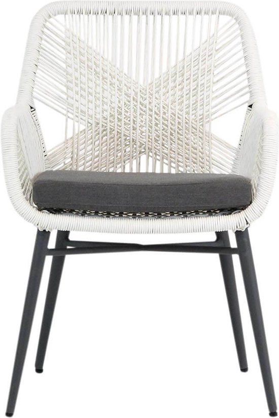 Lifestyle Advance/Gianna 180 cm dining tuinset 5-delig - Wit - 4 zitplekken - Wicker