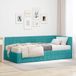 Maison Exclusive - Lit avec matelas, 2 pièces, turquoise, 100 x 200 cm, velours