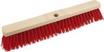 Buemag Straatbezem - rood - elaston haren/hout - 50 cm - buitenvegen