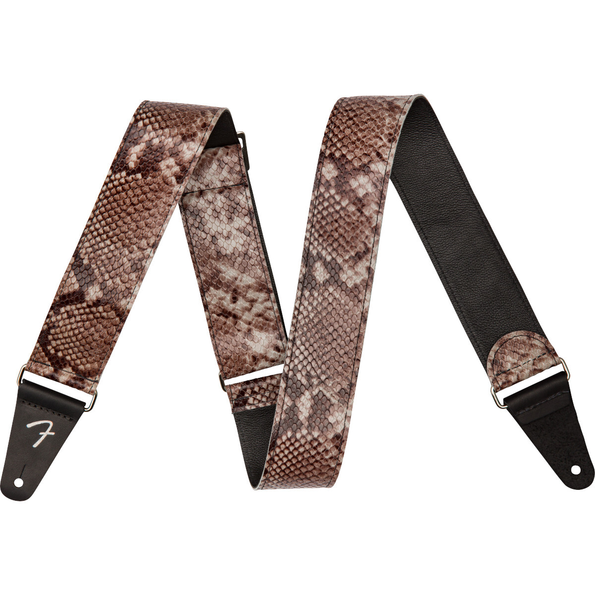 Fender Wild Faux Snakeskin Leather Strap leren gitaarband met synthetische slangenhuid reliëf