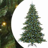 vidaXL Kunstmatige Hinged Kerstboom Groen 240 cm PVC en Staal