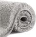 VANZAVANZU Badmat Antislip Badmat Verdikt Badmat Zacht Badmat Pluizige Microvezel Badmat, Superabsorberend, Machinewasbaar, Sneldrogend - 50 x 80 cm (Lichtgrijs)