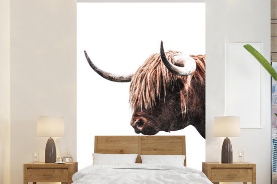 Nr1Wallpaper Behang - Fotobehang Schotse Hooglander - Dieren - Koeien - Breedte 155 cm x hoogte 240 cm