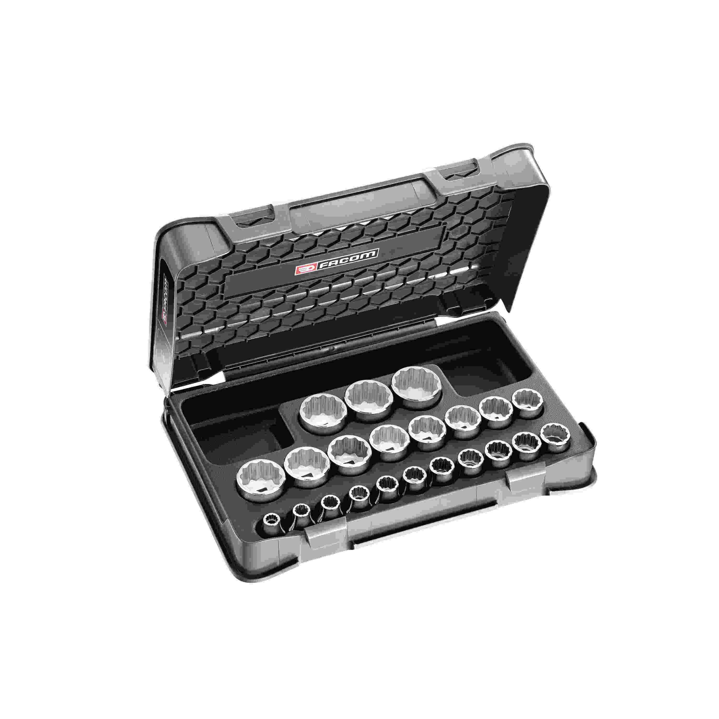 FACOM S.400B Doplsleutelset 8-32 mm 12-kant 1/2\" Metrisch