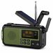 NovaWare® Radio de secours DAB+ Solaire à Manivelle - Batterie externe Énergie solaire avec 5000mAh - DAB+/FM - Kit de secours - Haut-parleur Bluetooth & Réveil numérique - Radio portable – Rechargeable & sur piles – Vert