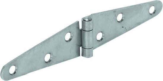 GB Staartheng elektrolytisch verzinkt dicht geklapt 75mm open geklapt 150mm GB40102
