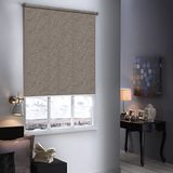 MADECOSTORE Verduisteringsrolgordijn, ondoorzichtig, met pailletten, 64 x 190 cm, taupe
