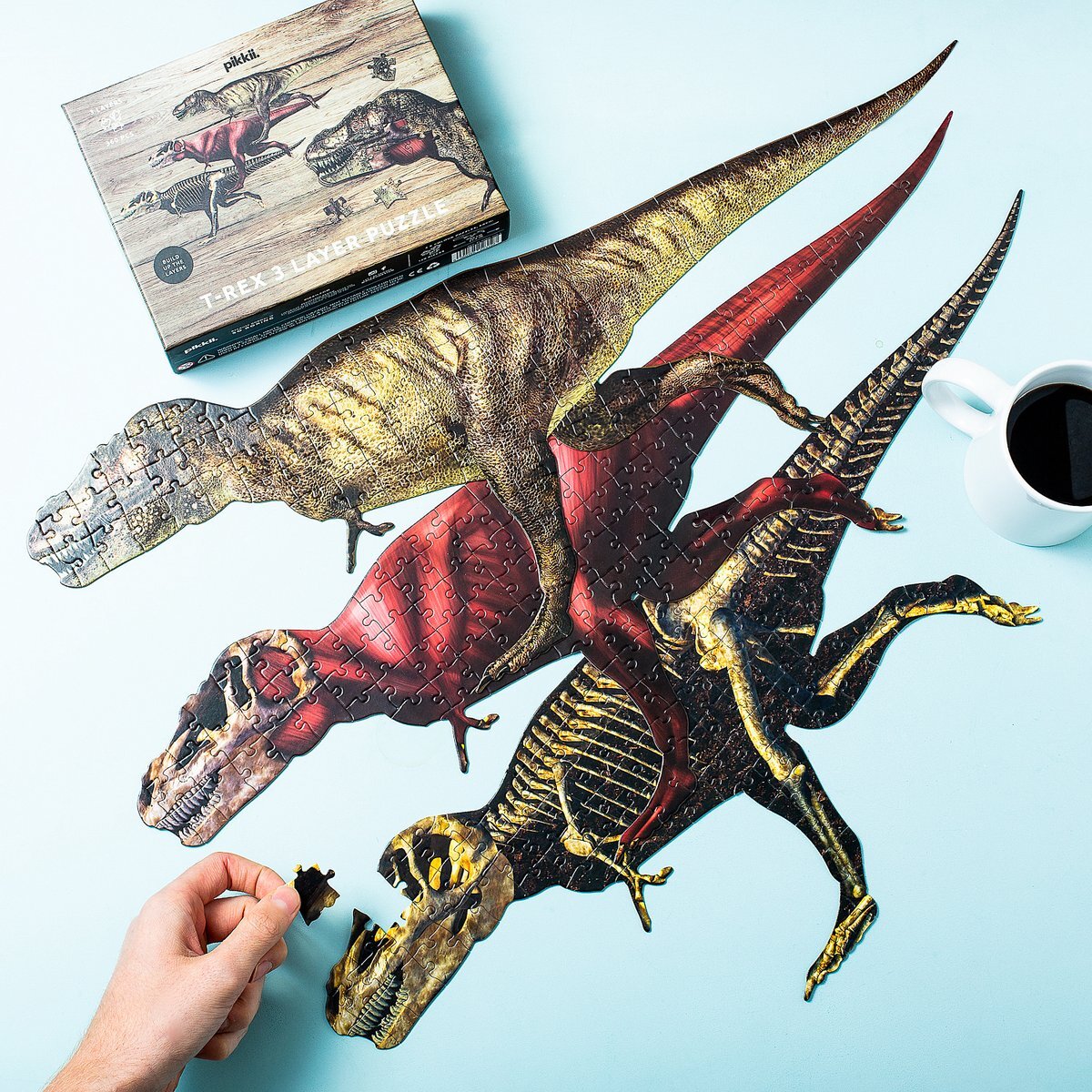 PIKKII T-Rex Anatomie Puzzel (360 Stukjes)