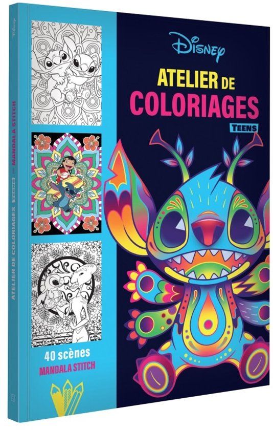 Hachette - Jeunesse Hachette ATELIER DE COLORIAGES TEENS DISNEY TEENS - MANDALA STITCH