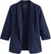 Next - Dames - Ruimvallende blazer met ruches aan de mouwen - Blauw