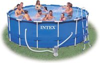 Intex Metal Frame Pool - 457 x 122 cm - met filterpomp en accessoires