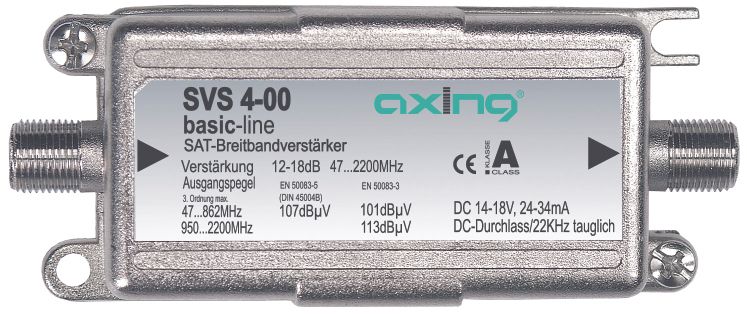 AXING SVS 4-00 AV-receiver zilver