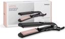 BABYLISS Gaufrier 2165CE, avec plaques de 35 mm, 10 niveaux de température, embouts résistants à la chaleur, revêtement tourmaline-céramique, noir et rose