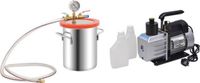 vidaXL Vacuümkamer met 2-traps pomp 5.5 L