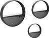 Outsunny set de pots de fleurs - pour fixation murale - noir