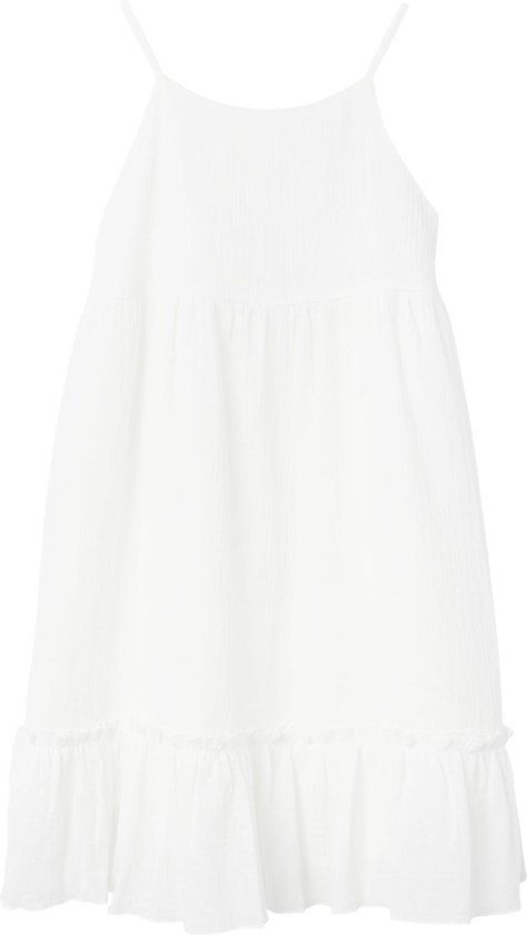 NAME IT NKFFIMIA Girls' Dress - Size 116 - Jet Stream - Sleeveless - Cotton