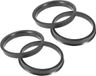 Allecto plus - Set van 4 centreerringen in kunststof 65,1-72,56 mm zwart
