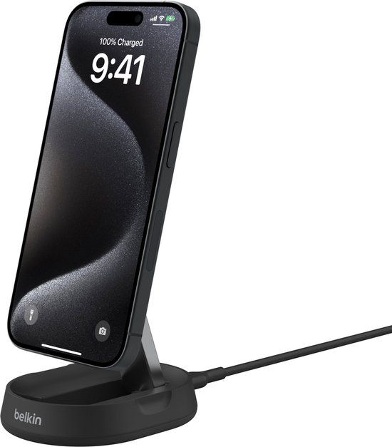 Belkin BoostCharge Pro Draadloze Oplaadstandaard Zwart
