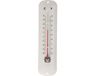 Billiet - Vanlaere Thermomètre blanc pour intérieur et extérieur - 1x - Instruments météorologiques et thermomètres d'extérieur - 5 x 19 cm - métal