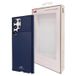Saii Coque Samsung Galaxy S22 Ultra 5G en TPU Fibre de Carbone - Bleue