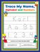 Trace My Name Alphabet and Numbers Workbook for Karl