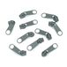 cyclingcolors 10 x ritssluitingschuivers vervanging reparatieset voor rits hoofd nr. 5 schuivers voor kleding tassen jassen tassen koffer jeans, grijs