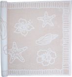 The One Towelling Hawaii Strandlaken - 90 x 190 cm - Groot badlaken - 100% Gekamd katoen - 550 gr/m² - Zalmroze/Wit
