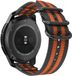 Strap-it Polar Ignite nylon gesp band - zwart/oranje