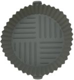 Fackelmann Siliconen Ronde Airfryer Vorm 18 cm Grijs