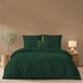 Twinzen Dekbedovertrek 240 x 220 cm met 2 kussenslopen 65 x 65 cm, groen, beddengoed voor volwassenen, van microvezel, Oeko-Tex