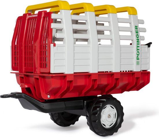 Rolly Toys RollyHay Wagon Pöttinger - Red/White - Plastic