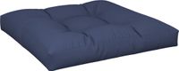 vidaXL Palletkussen 70x70x12 cm stof marineblauw